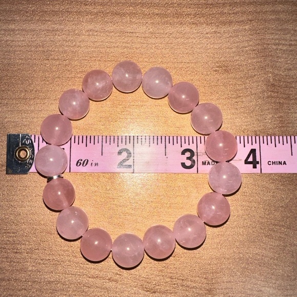 Pink quartz stretch bracelet by Jay King - Picture 7 of 9